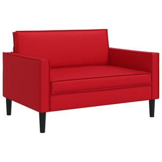 vidaXL Sill&oacute;n Xxl Rojo Cuero Sint&eacute;tico Vidaxl