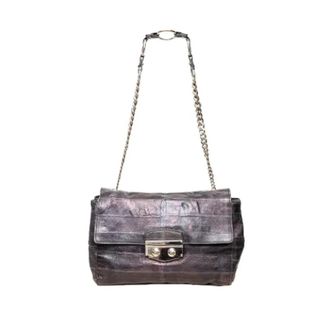 Saint Laurent Tweedehands leren schoudertassen - Dames - Vintage Schoudertas - Paars - ONE Size - Leer - Vintage