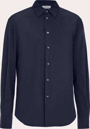 Ferragamo Men Slim fit shirt Blue