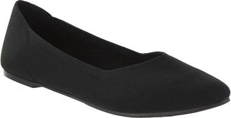 Mia Womens Kerri Knit Flat Shoes In Black