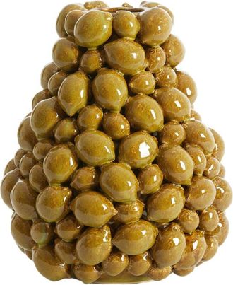 Light & Living Vaso De Cer&aacute;mica Light & Living Citrus Marr&oacute;n-verde - &Oslash;23x27 Cm