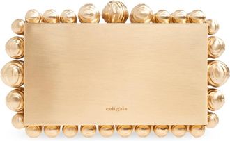 Cult Gaia Eos Metal Clutch - Dames - Clutches - Geel - ONE Size - Tassen