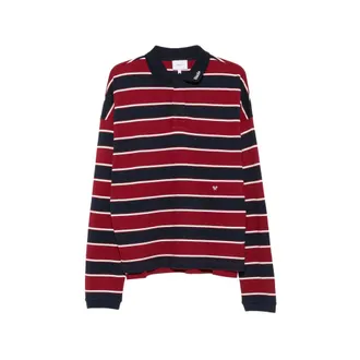 Rhude Striped Long-sleeve Polo Shirt