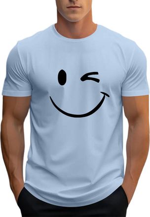 Generic Mens Shirts, Casual Dress Shirts Crew Neck T Shirt Men Summer Casual Tshirts Tops Beach Hawaiian Shirt Summer Lightweight Banded Collar Beach Tops