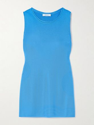 Ferragamo Canotta In Maglia - Blu