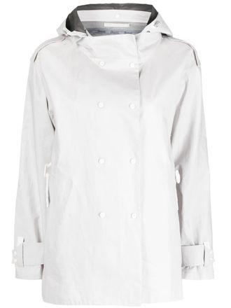 Herno double-breasted rain jacket - Grey