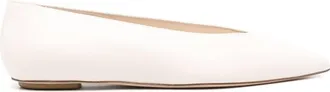 Stuart Weitzman pointed-toe leather ballerinas - women - Calf Leather/Calf Leather/Calf Leather - 36.5 - Neutrals