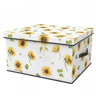 Trade Shop Trade Shop - Box Scatola Salvaspazio Armadio Contenitore Porta Oggetti Organizer 48x38x28 Cm