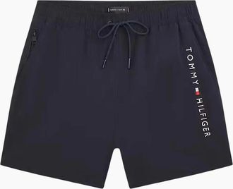 Tommy Hilfiger Mens Original Mid-Length Swim Shorts, Desert Sky - Black - Size: 35/34/32