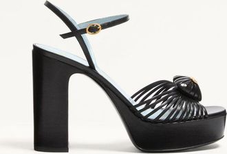Valentino Garavani Coeur Royal Platform Sandal In Kidskin 115Mm Wo