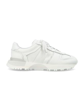 Maison Margiela White Lace Up Sneakers