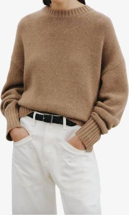 Nili Lotan Donnika Crewneck Sweater In Barley