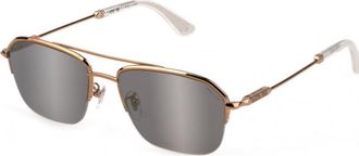 Police Womens SPLL18M568FFG SPLL18M 56 8FFG Sunglasses - Gold