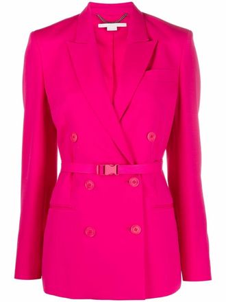 Stella McCartney Blazer met puntige revers - Roze