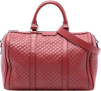 Gucci Pre-owned Handbags, female, Red, Size: ONE SIZE Pre-owned Vintage Satchel