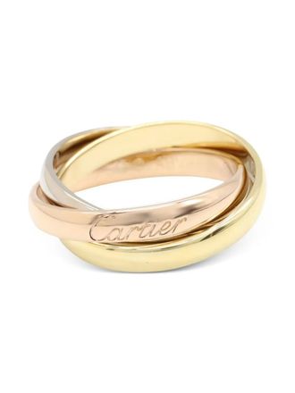 Cartier 18K gold Trinity ring - women - 18kt Rose Gold/18kt Yellow Gold/18kt White Gold - 50