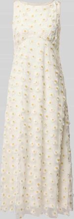 Luisa Cerano Luisa Cerano Midikleid mit floralem Allover-Besatz in Weiss, Gr&ouml;&szlig;e 38