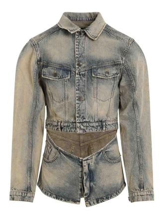 EGONlab. Cutout Denim Jacket