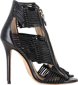 Jimmy Choo London Pre-owned Womens Kattie Heels in Black Leather - Size EU 36