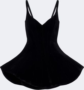 DAVID KOMA Velvet minidress