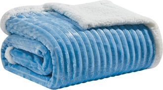 Luxury Home Oversized Corduroy Sherpa Reversible Blanket