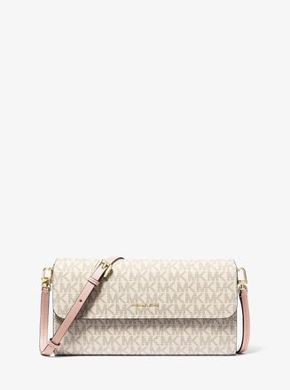 Michael Kors Jet Set Small Signature Logo Smartphone Crossbody Bag