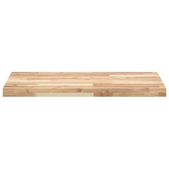 Berkfield Home Versatile Bathroom Vanity Top Untreated 120x50x4 cm Solid Wood Acacia in Brown | Size: 120 x 50 x 4 cm