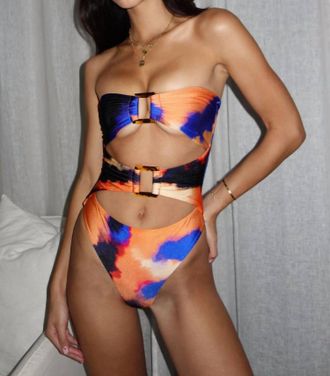 Runaway The Label Malakai One-Piece In Saber Print