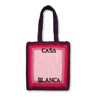 Casablanca Tote Bags, male, Multicolor, Size: ONE SIZE Natural Raffia Tote