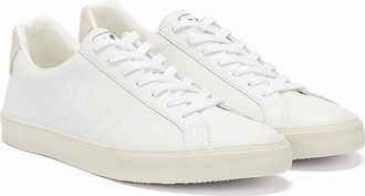 Veja Womens Veja Esplar Leather Womens Extra White Trainers - Size: 7