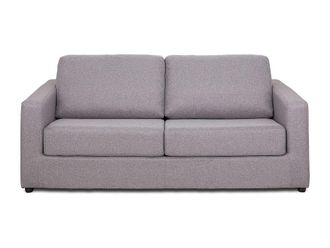 VENTE-UNIQUE.COM Sof&aacute; cama poli&eacute;ster 3 plazas gris 194x223cm