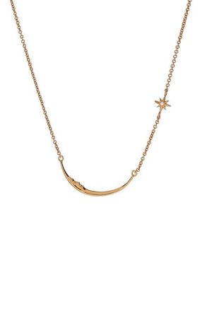 Alex and Ani Crescent Moon Necklace in Gold at Nordstrom