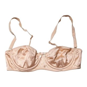 Dolce & Gabbana Bras, female, Beige, Size: S Semi-Pad Underwire Balconette Bra