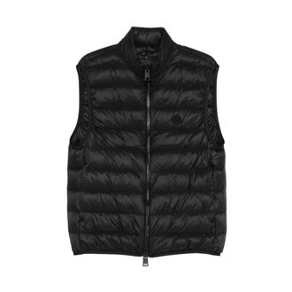 Moncler Vests, male, Black, Size: XL Deneb Gilet