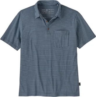 Patagonia Mens Daily Polo Shirt Blue XXL