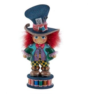 Disney Decorazione Statua Schiaccianoci Il Cappelaio Matto Hollywood Nutcrackers 33 cm