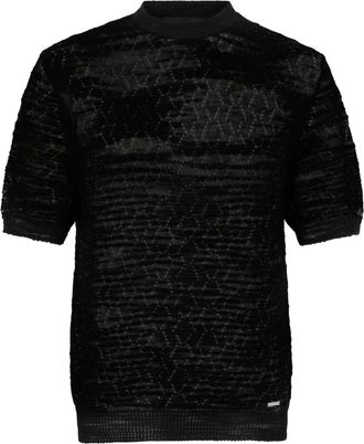 Dsquared2 T-shirt traforata - Nero