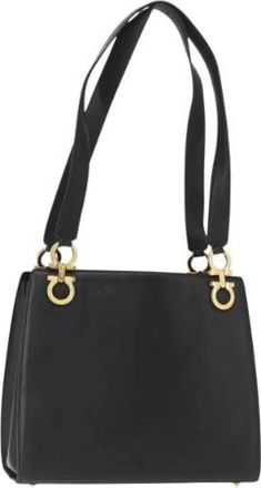 Ferragamo Pre-owned Shoulder Bags, female, Black, Size: ONE SIZE Pre-owned Shoulder Bag