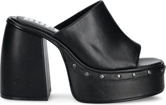 Buffalo 120mm Heart sandals - women - Artificial Leather/Foam/Artificial Leather/Artificial Leather - 39 - Black