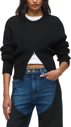 Hudson Hudson Jeans Lizbeth Front Zip Wool-Blend Sweater