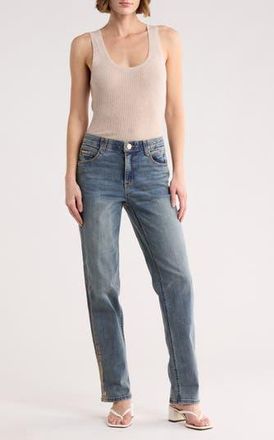 Democracy AbSolution High Waist Boyfriend Jeans in Mid Blue Artisanal at Nordstrom Rack, Size 10