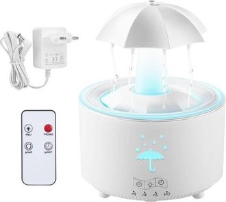 OEM Humidificador Giratorio Rain Cloud Con Difusor De Aromaterapia Led De 7 Colores, Capacidad De 300 Ml Y Control Remoto Para Dormitorio Y Sala De Estar