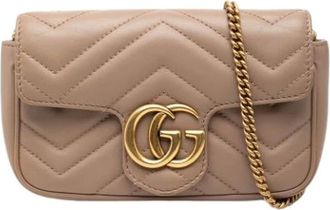 Gucci Pre-owned Mini Bags, female, Brown, Size: ONE SIZE Pre-owned Mini Crossbody Bag
