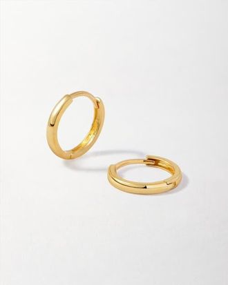 Edge of Ember Classic Huggie Earrings in Metallic Gold at Nordstrom