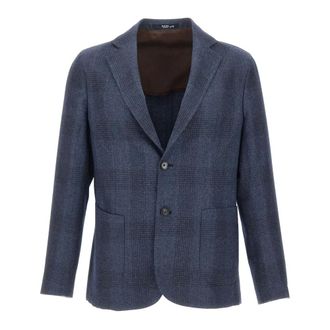 Barba Heren, Jassen, Blauw, Maat: L Katoen