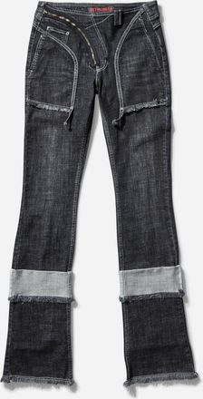 Ottolinger Women s Open Back Denim Pants Black