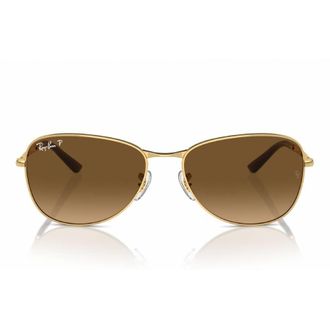 Ray-Ban Polarized Brown Gradient Pilot Sunglasses RB3733 001/M2 59