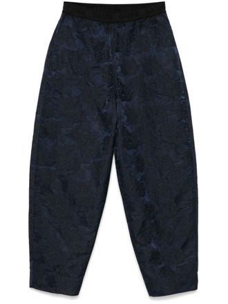 Ganni Broek met botanisch jacquard - Blauw