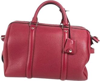 Louis Vuitton Pre-owned Boston Bag - Dames - Vintage Handtas - Rood - ONE Size - Leer - Vintage