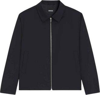 HUGO BOSS H-Hanry Wing Jacket - Heren - Jassen - Blauw - Maat: XL Wol